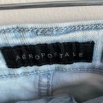 Aeropostale Light Wash High Waisted Midi Shorts Photo 3