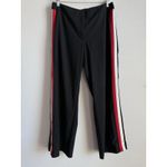 Calvin Klein Women's Size 12 Black Gold Button Striped Casual Dress Pants Office Photo 4