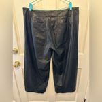 Anthropologie  The Colette Cropped Wide-Leg Pants by Maeve: Faux-Leather Edition Photo 2