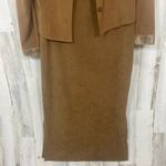 Jessica Howard Vintage Maxi Dress Set Size 6 Faux Suede Edgy Snakeskin Open Back Photo 2