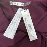 Alice + Olivia NEW WITH TAGS Kamryn Merlot Sequin Mini Dress size 4 Photo 5