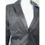 DC Women's Black Cotton Blend Blazer Medium Galaxy Print Lining EUC SIZE M Photo 1