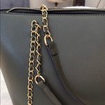 Sophisticated Green Tote with Gold Accents Photo 2