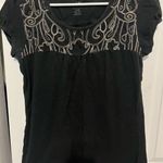 The North Face black with embroidery short sleeve shirt in large Photo 0