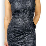 Sea NY Lace and Leather Mini Dress Black Size 2 Photo 0