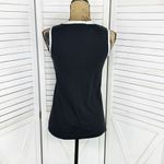 Grace Liola Ruffle Bib Tank Top Shirt Black White Small Photo 3