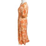 Significant Other Elena Midi Dress Women’s Size 8 Scarlet Poppy Cutout Orange Photo 6