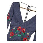 ASOS  DESIGN textured embroidered godet‎ skater mini dress with lace trims
Size O Photo 1