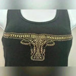 Cowgirl Hardware Black Tank Top 401) Size M Photo 5