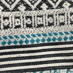 Loft Ann Taylor  Womens Shorts 10 Blue Midnrise  Riviera Boho Aztec Tassels Tribe Photo 6