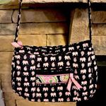 Vera Bradley Like New Shoulder Bag - Elephant Print Photo 0