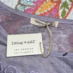 Living Doll  size 2X women’s lavender knit pullover top long sleeve crochet trim Photo 5