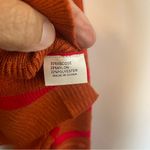 Merokeety  Women’s Cropped Sweater Size Medium Rust Pink Bat Wing Crewneck Photo 6