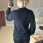 CeCe : Balloon Sleeve Mock Neck Knit Black Sweater Photo 1