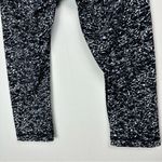 Lululemon Wunder Under Crop Leggings Sz 12 Iced Wave Black White Print Photo 6