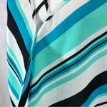 Bold Elements Beautiful aqua & turquoise long split sleeve cross front faux wrap top size XXL Photo 2
