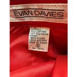 Mixit Vintage Evan Davies 100% Leather Red Pencil Skirt Photo 3