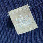 Anthropologie Knitted & Knotted • Navy Ruffle Sweater Tank Top Photo 54