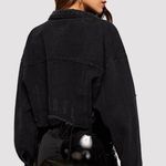 Romwe Black Cropped Jean Jacket  Photo 1