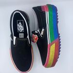 Vans unisex sprinkle platform rainbow slip on sneakers Womens 7, Mens 5.5 Photo 2