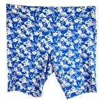 Avenue Plus Size 26 Shorts Blue White Hibiscus Floral Print Tropical 13 Inch 138 Photo 0