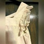 Solitaire NWOT Cream and Navy Crochet Detail Blouse‎ Photo 3