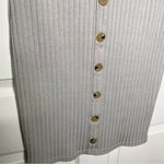 Sabo Skirt Bakari Gray Ribbed Button Front Mini Dress Photo 4