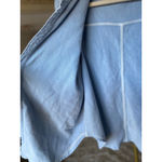 Aerie M Light Blue Shacket Oversized Soft Cotton Rib Collar Coastal Lumberjane Photo 8