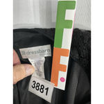 Womans Dress Barn Woman Cocktail Dress Perceptions 24 W Black Lined Short Sleeve Size 24W Photo 2