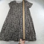 Old Navy  L Large Swing Dress Short Sleeve Leopard Print Jersey Knit Crew Neck Photo 10