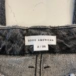 Good American Good Classic Low Waist Fray Jeans in Black175 Size 2 /26 Photo 6