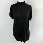 ZARA Mock Neck Dolman Short Sleeve Top Black Size Small Photo 1