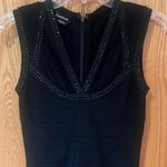 Bebe  Mesh Studded Bandage Bodycon‎ Sleeveless Mini Dress Black Size Small Photo 1