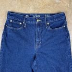J.Crew '96 Slim Wide Leg Cropped Women's Jeans Size 30 Blue High Riseā Raw Hem Photo 3