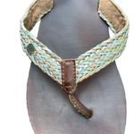 Roxy Braided Leather Flip Flop Sandals Size 9 Euc Photo 4