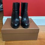 Coach  Justina Black Ankle Boots Women's Beaded Chain Accents size 6.5 Photo 1