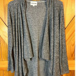 Olive & Oak  Waterfall Draped Open Hooded Cardigan Size Small Gray (8106) Photo 0