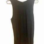 Athleta  Size Medium Black Side Slit Crewneck Sleeveless Top Photo 0