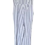 Rails Happer Prato Stripe Wide Leg Linen Jumpsuit White Size Small Coastal Beach Photo 2