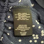 Heartloom Shirt Womens Large Blue White Polka Dot Peplum Blouse Career Casual Photo 7