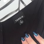 Torrid  Black Cami Top Crisscross Strappy Sleeveless Layered Plus Size Photo 3