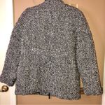 Chico's Chico’s Menswear Wool Blend Print Puffer Jacket White Black Size 1 Photo 1