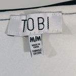 Tobi Black and White One Shoulder Ruffle Scuba Mini Bodycon Dress Size M Photo 5