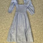J.Crew Blue Linen Dress Photo 2
