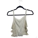 Emma & Sam  Cropped White Side Cutout Tank Top Size Small NWT Beach Summer Photo 1