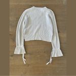 all saints gray eloise jumper knit pullover sweater tie sleeves Photo 3