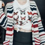 Urban Outfitters Red White And Blue Chunky Sweater Photo 0