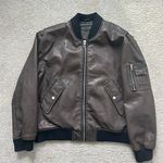 BLANK NYC Faux Leather Bomber Jacket Photo 1