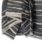 Oscar de la Renta  Black Cream Tie Dye Silk Skirt size 8 A-Line Photo 1