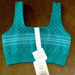 Fabletics NWT  Holly Dark Jade Green Seamless Bra Photo 2